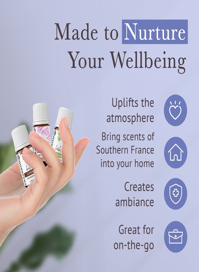 Pranarom - South of France Diffusion Essential Oil Kit (3 - Pack of 5ml) Aix-en-Provence, Cannes, and Avignon - 100% Pure Essential Oil | USDA and ECOCERT Certified Organic - Image 5
